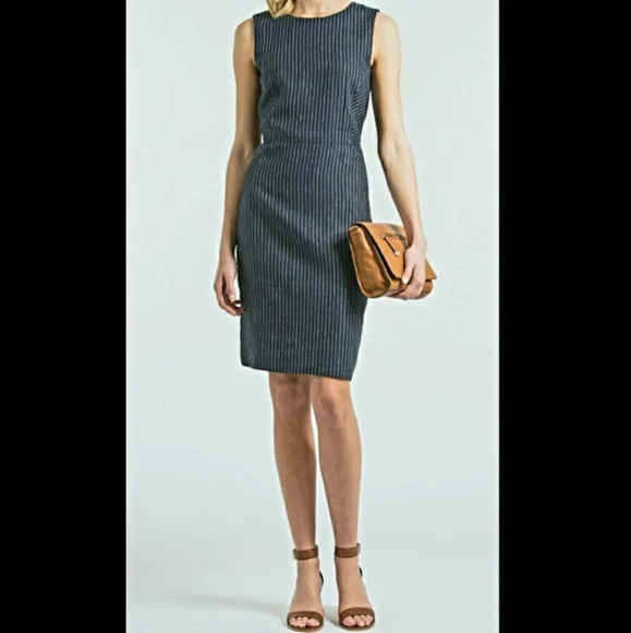 Trenery | Dresses | Trenery Pinstripe Linen Dress | Poshmark